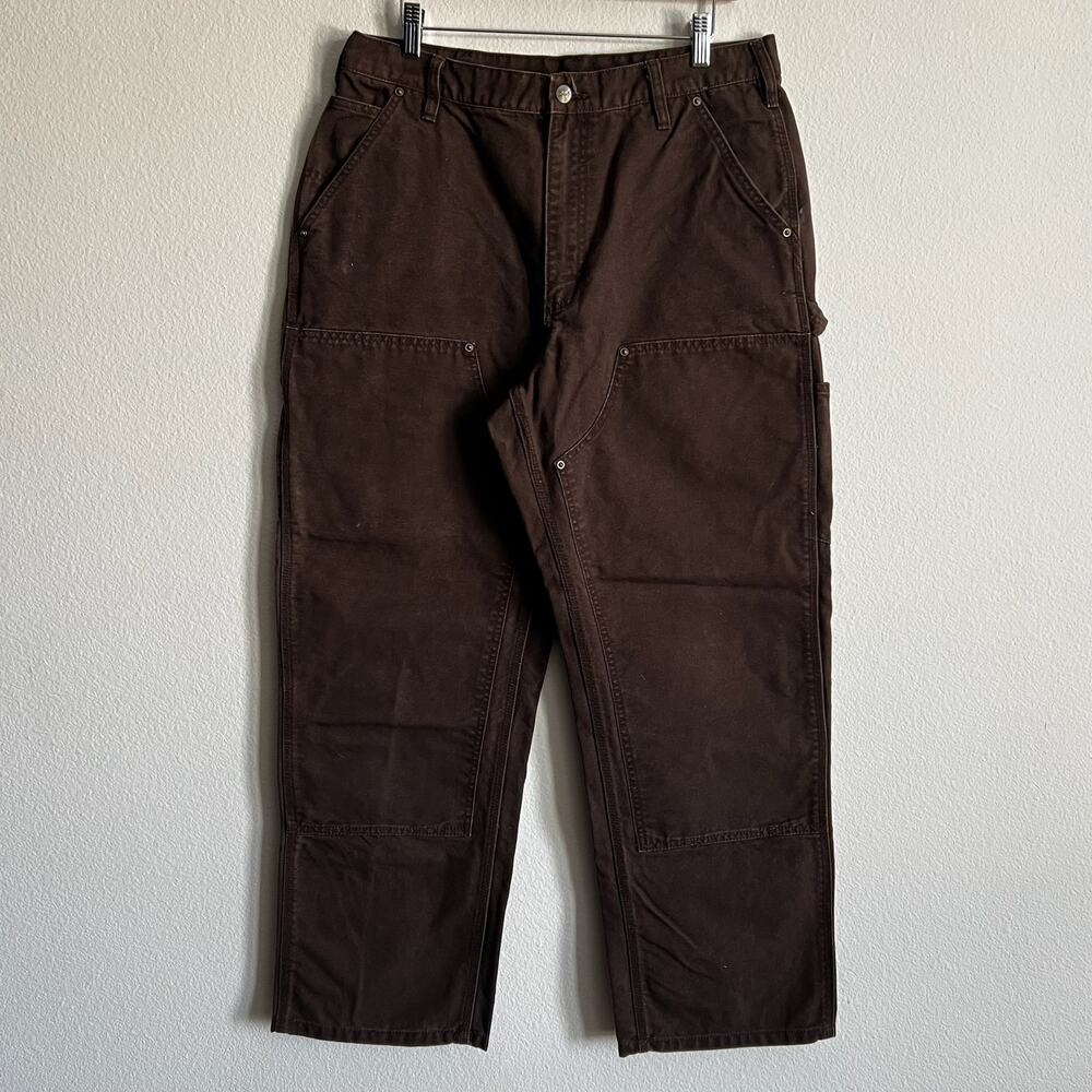 Carhartt B136 DKB brown double knee work wear carpenter pants